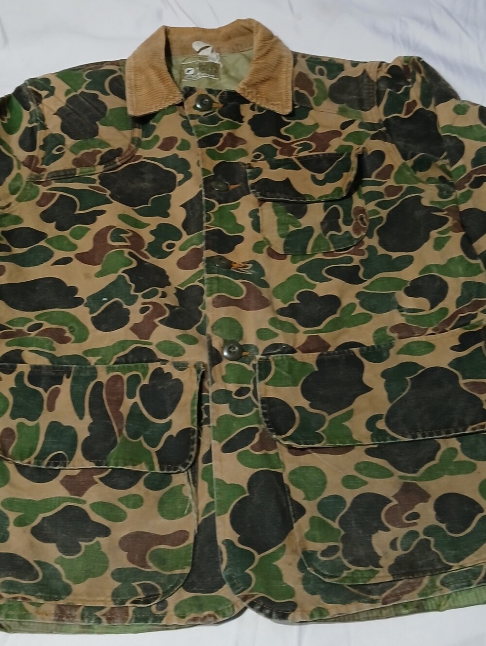 True Vintage 1968-1971 JCPenney "Frog Skin" Hunting Apparel Field Jacket Size L